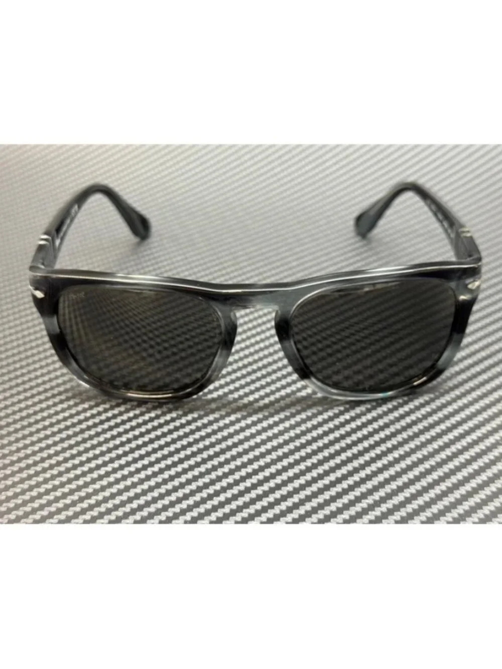 New Persol Men Striped Grey Sunglasses 54-20-145
